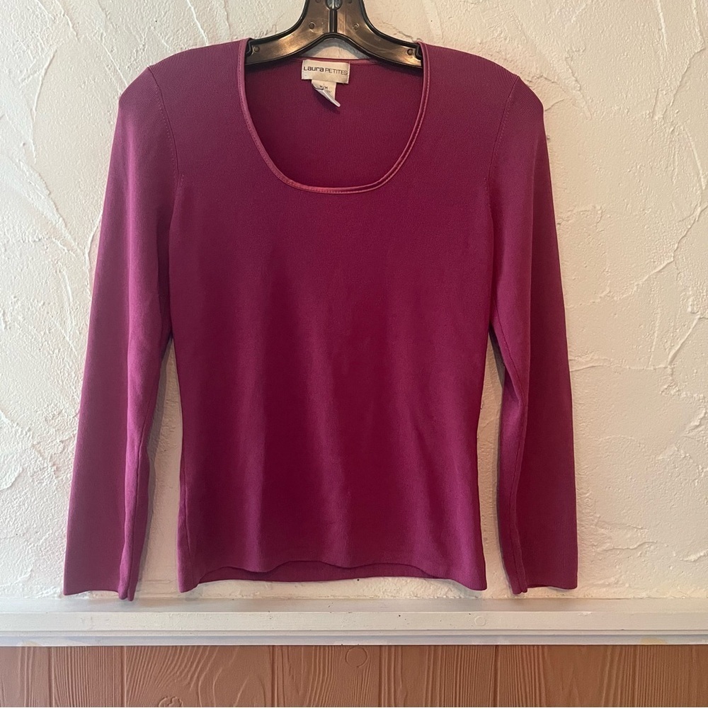 Lauren Ralph Lauren Fuchsia Long-Sleeve Top